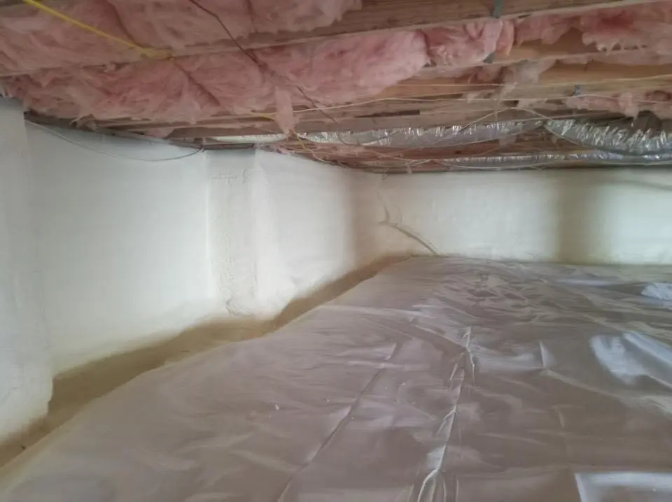 Crawl space encapsulation with closed-cell spray foam for Roof Maintenance in Knik-Fairview